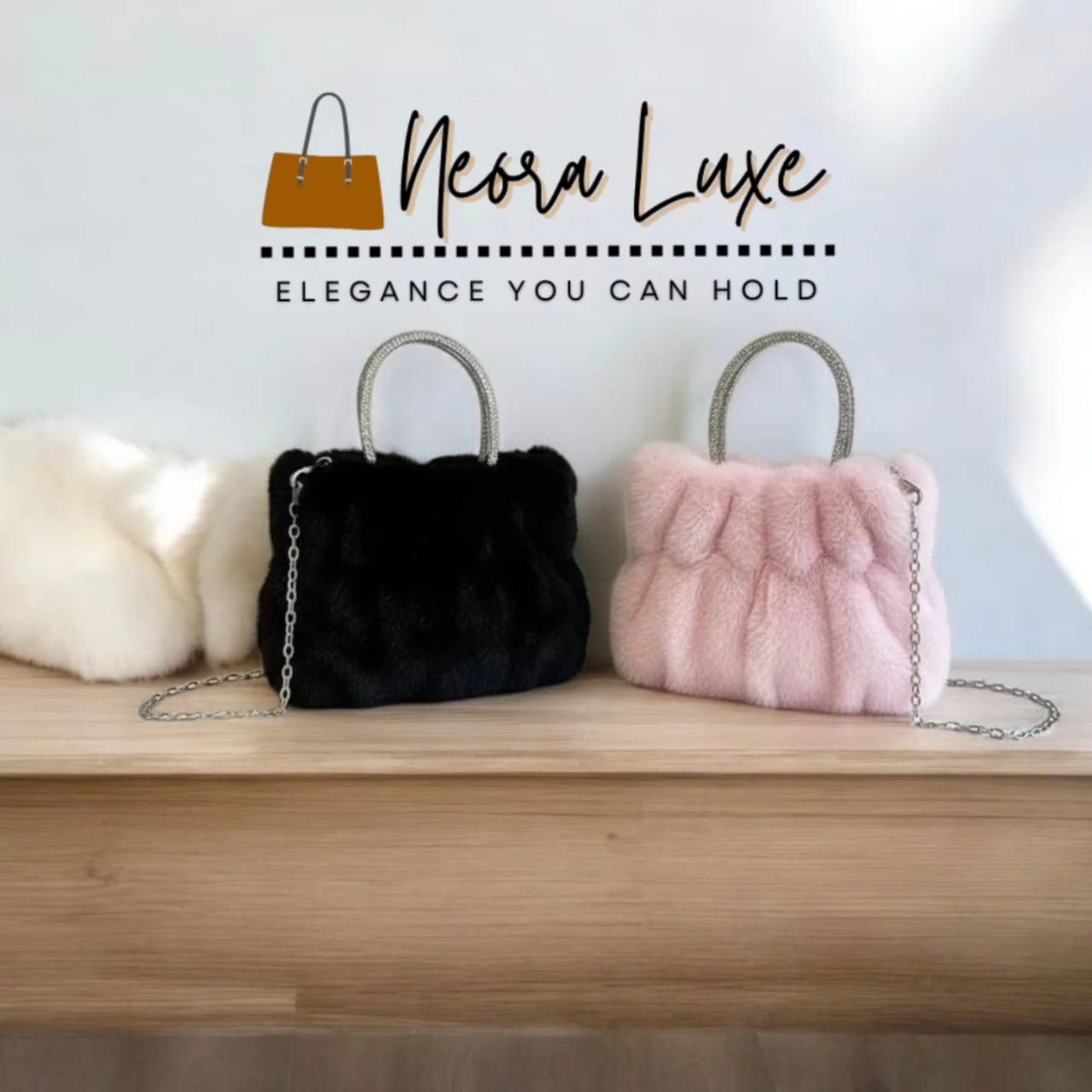 Puff Faux Fur Tote