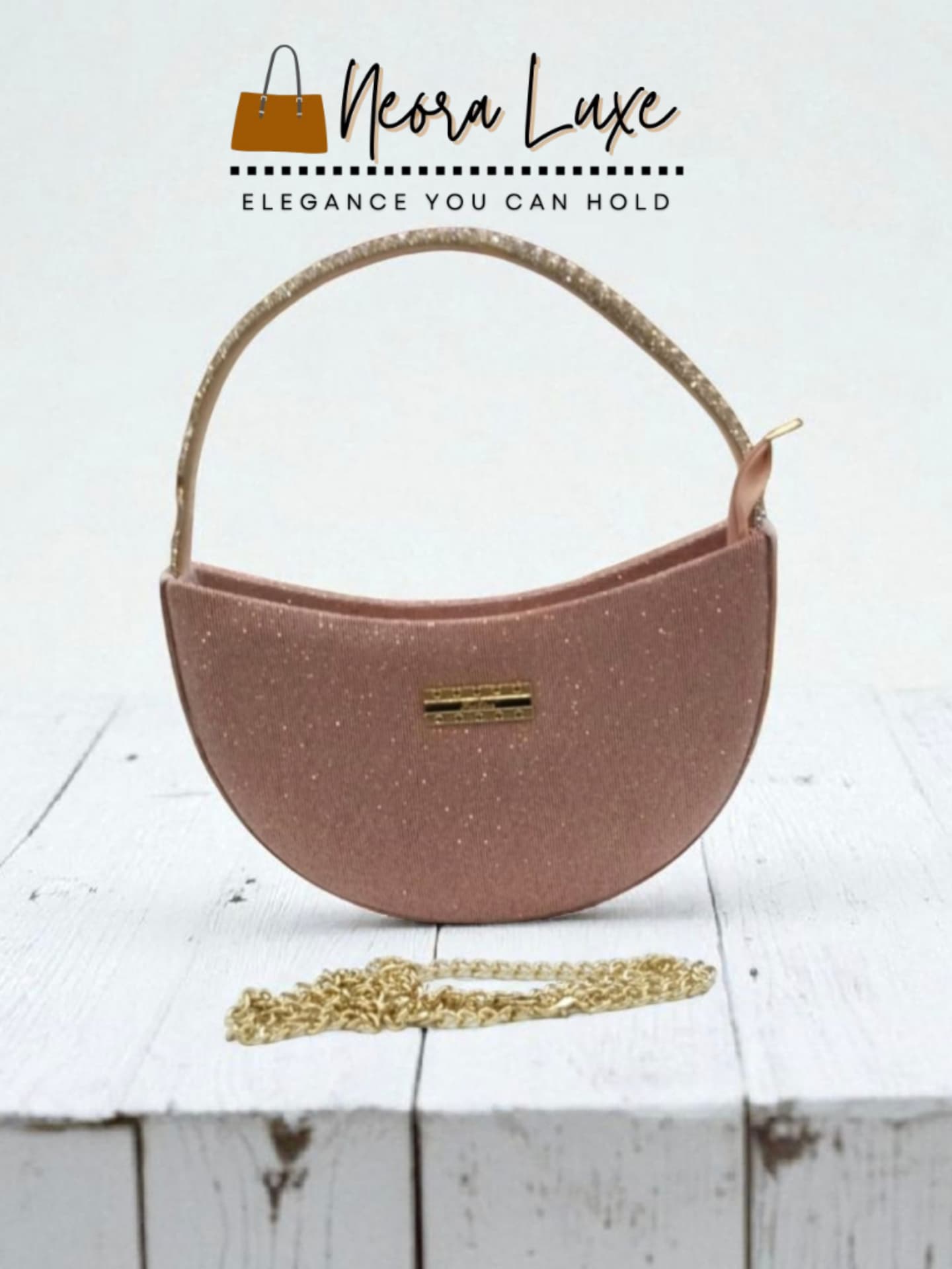 Glitter Crescent Bag