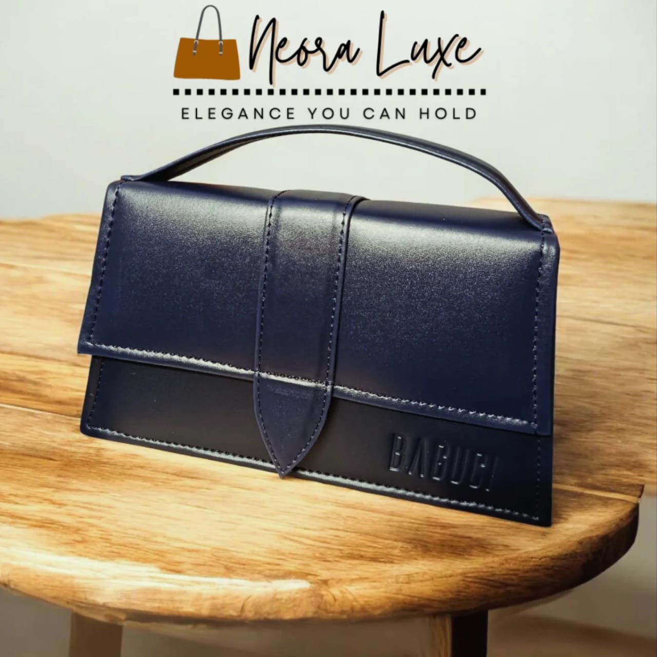 Sapphire Heritage Structured Clutch