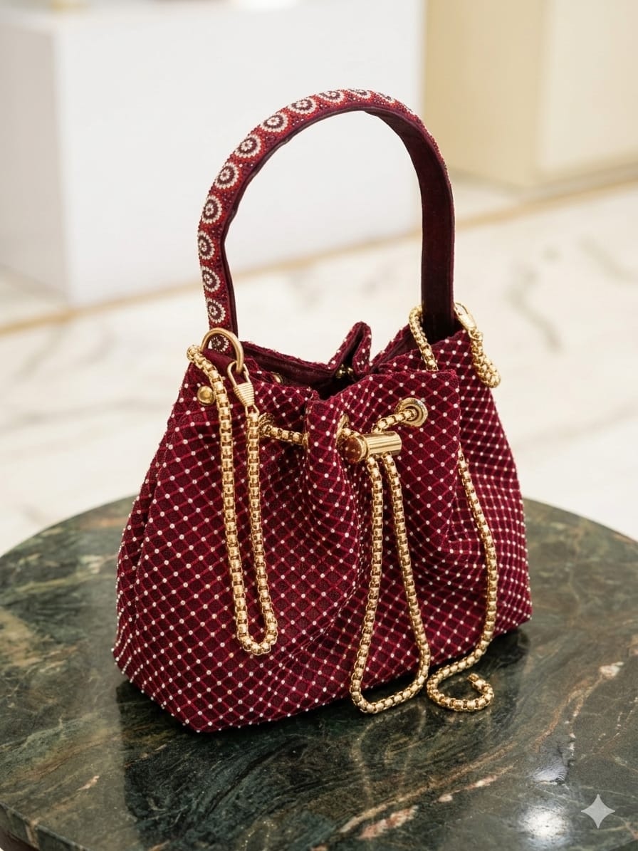 The Maroon Potli Bag