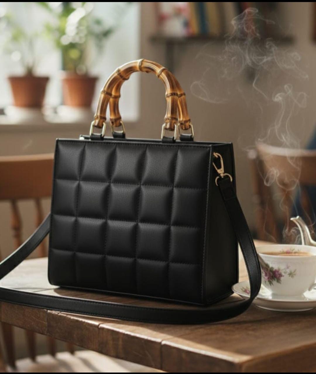 The Kyoto Quilted Top Handle