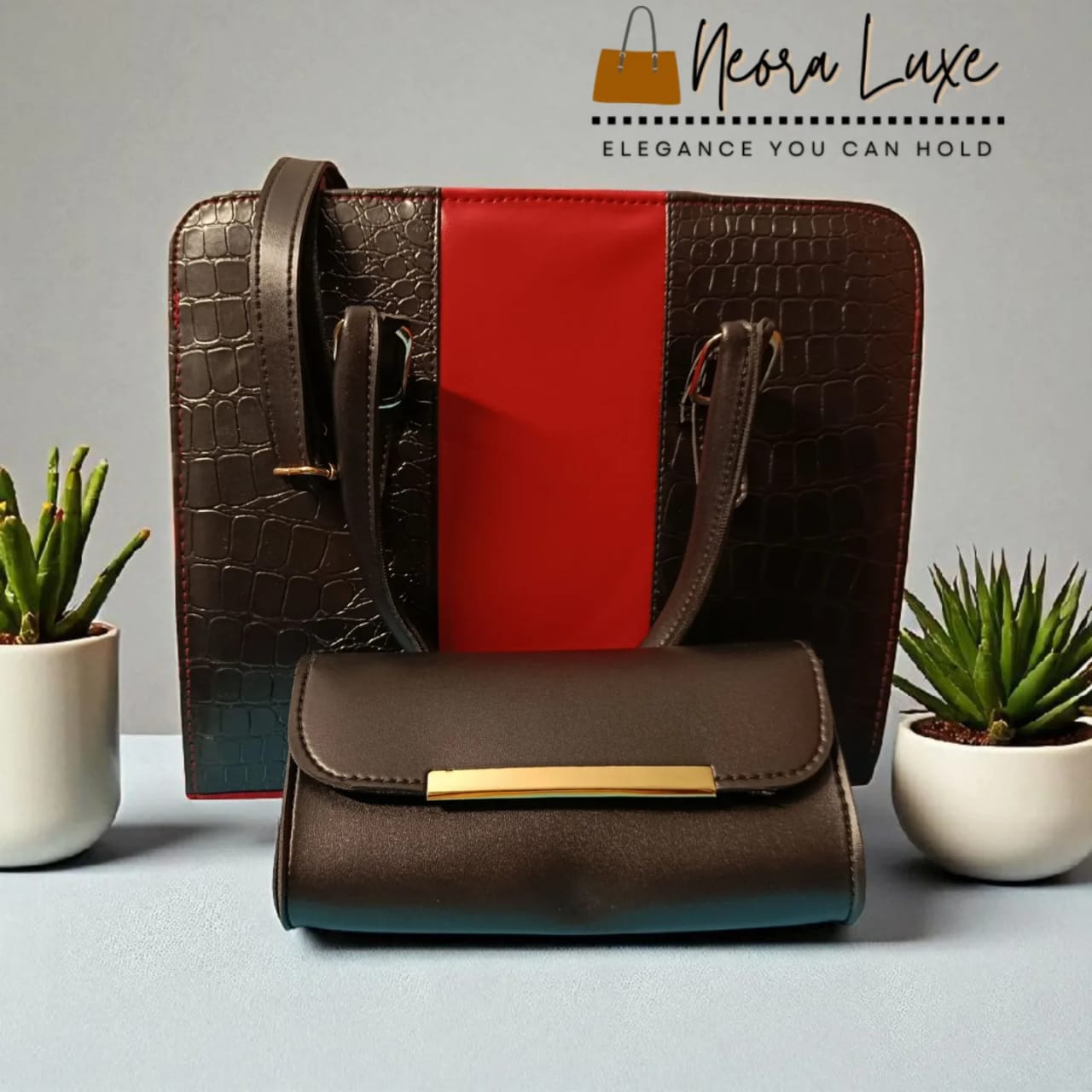 The Crimson Stripe Power Tote