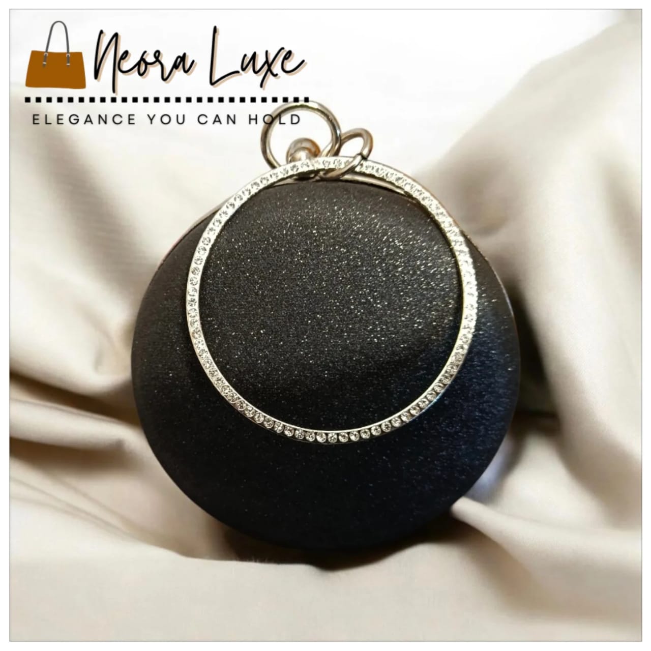 Stellar Sphere Glitter Clutch